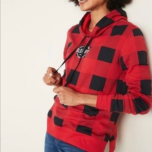 French Terry Logo-Graphic Pullover Hoodie  Women’s